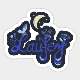 Laufey Live Laugh Night Sticker